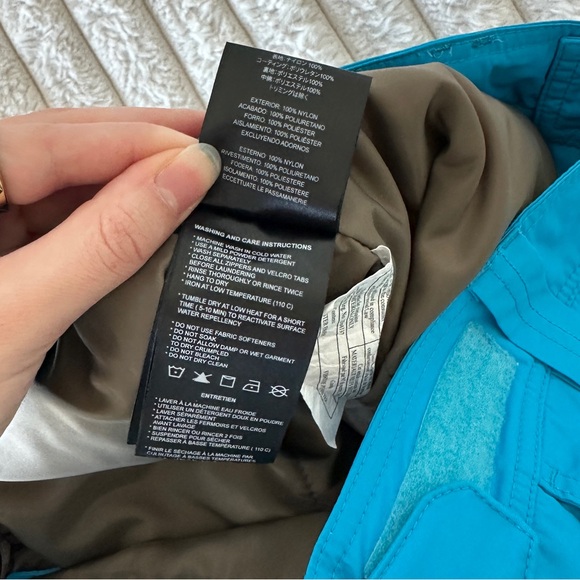 Orage Electric Blue Cargo Snow Pants | Womens Adult Ski Snowboard Pant Y2K - Picture 14 of 16